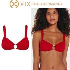 ViX Firenze Luna Top in Red sz L 128$